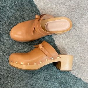 LOEFFLER RANDALL Roberta Leather Clogs sz 7
